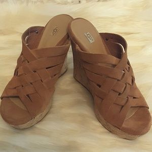 Ugg suede wedges